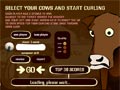 Brown cow curling